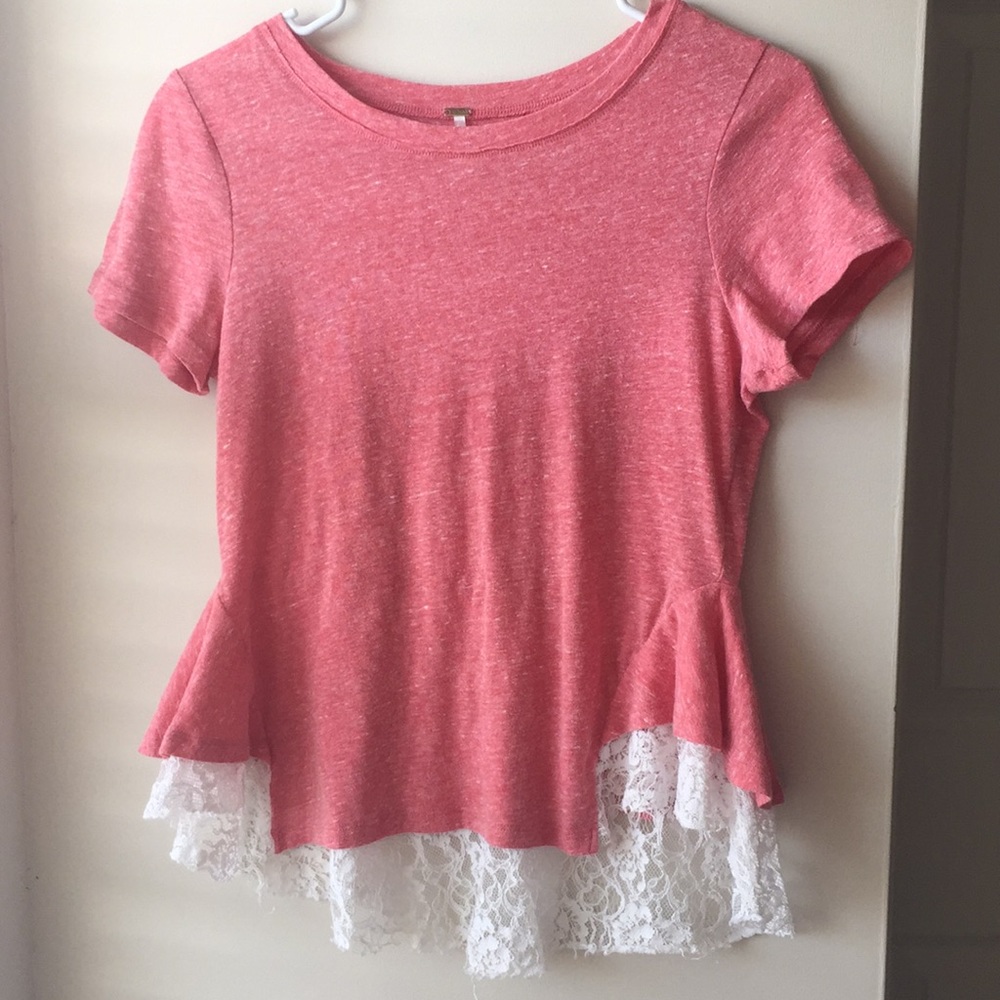 Free People Tulip peplum tee